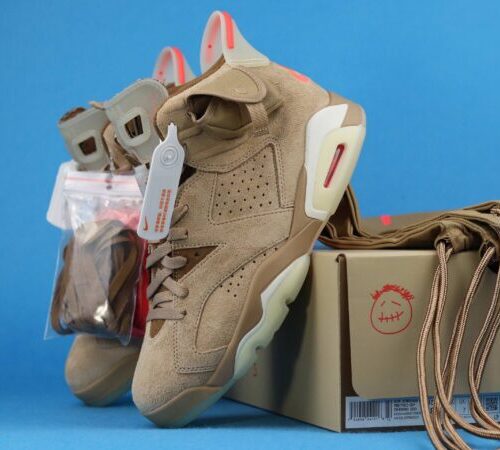 Jordan 6 Retro Travis Scott British Khaki - 10
