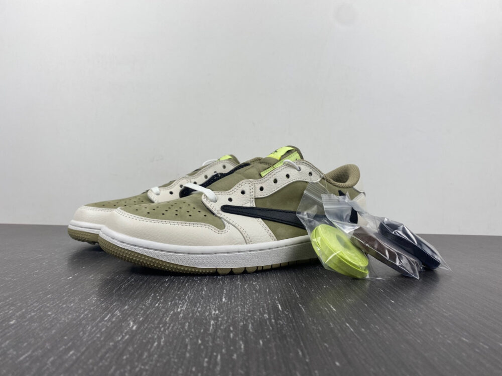 Travis Scott x Air Jordan 1 Low OG SP Golf "Olive" - 21