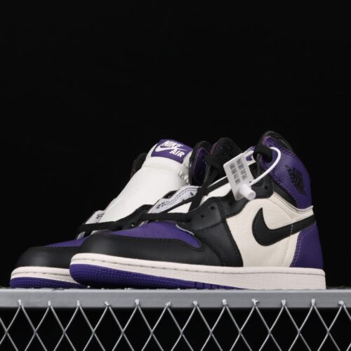 Jordan 1 Retro High Court Purple Black Toe - 6