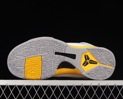 Nike Zoom Kobe 5 White Black Yellow - 6