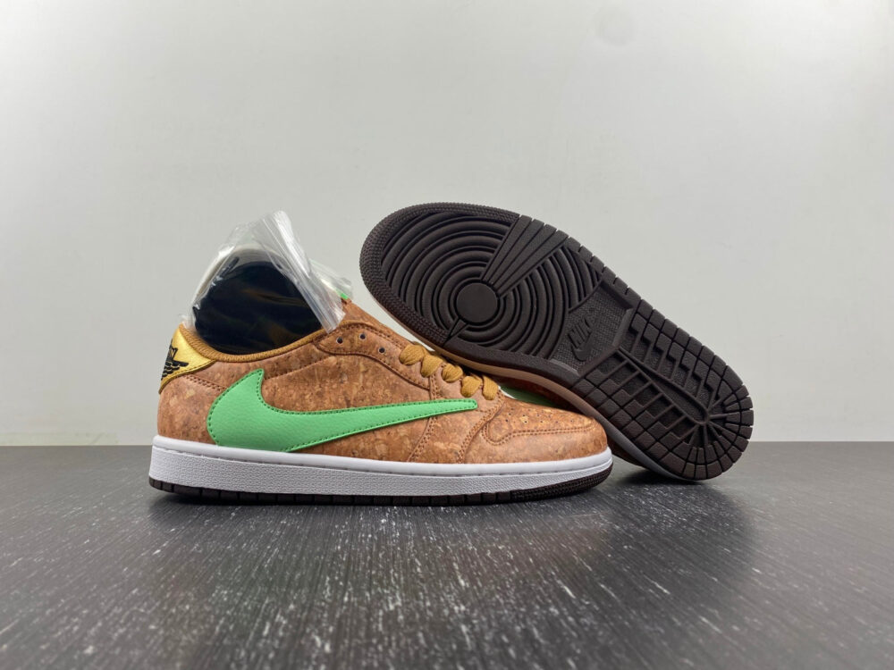 Travis Scott x Air Jordan 1 Brown and Green - 4