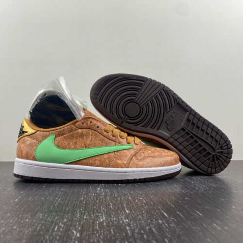 Travis Scott x Air Jordan 1 Brown and Green - 4