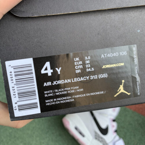 Air Jordan Legacy 312 White Black Pink Foam - 2