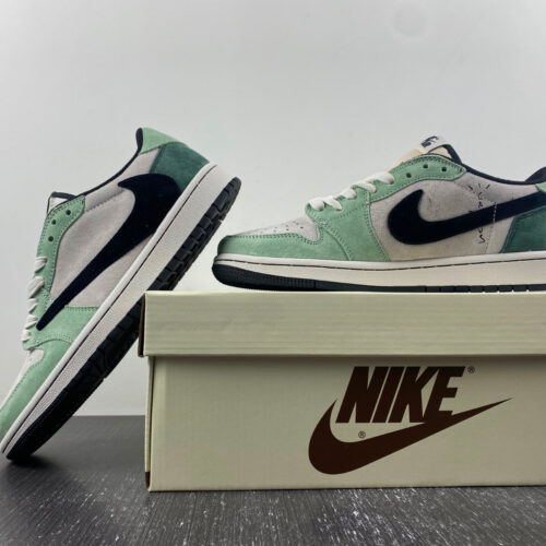 Travis Scott x Air Jordan 1 Green Black - 13