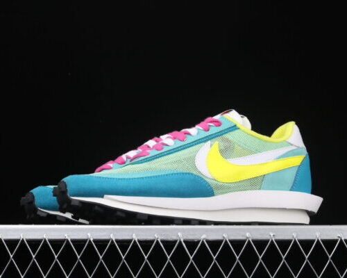 Nike LDV Waffle, Sacai Blue Green Yellow White - 8