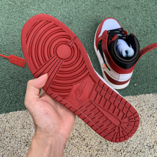 OFF WHITE Air Jordan 1 Chicago Red Extended Size - 6