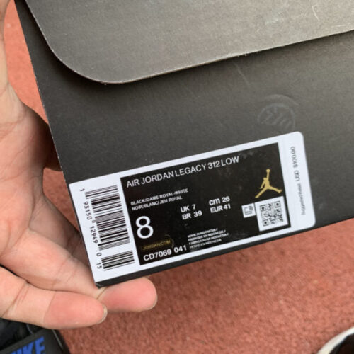 Jordan Legacy 312 Low Black Royal - 3