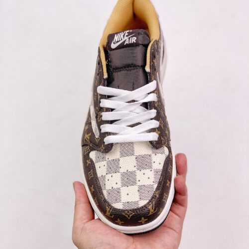 Travis Scott X Air Jordan 1 Low Louis Vuitton Brown - 6