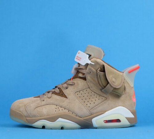Jordan 6 Retro Travis Scott British Khaki - 12