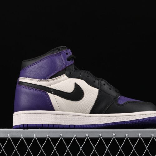 Jordan 1 Retro High Court Purple Black Toe - 12