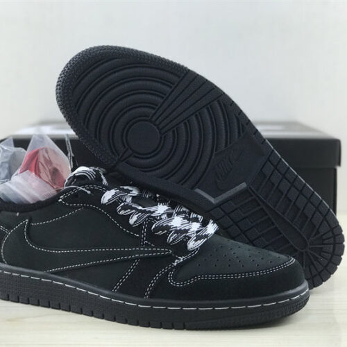 Jordan 1 Retro Low Travis Scott Black Phantom Extended Size 14 - 12
