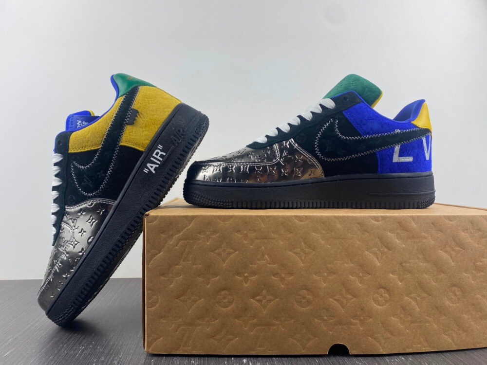 Louis Vuitton x Nike Air Force 1 Chrome Toe - 9