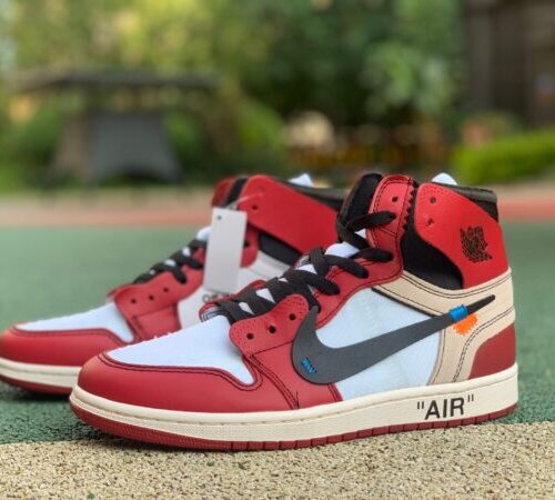 OFF WHITE Air Jordan 1 Chicago Red Extended Size - 3