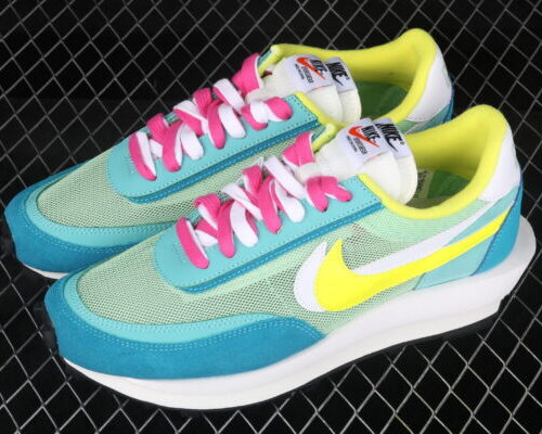 Nike LDV Waffle, Sacai Blue Green Yellow White - 7