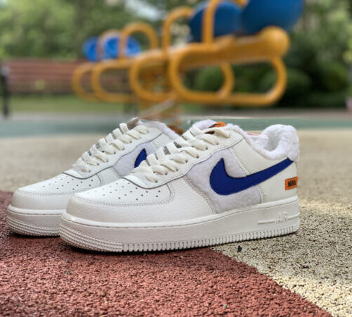 Nike Air Force 1 Low Sherpa Fleece White - 4
