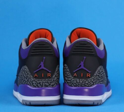 Jordan 3 Retro Black Court Purple - 5