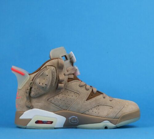 Jordan 6 Retro Travis Scott British Khaki - 7