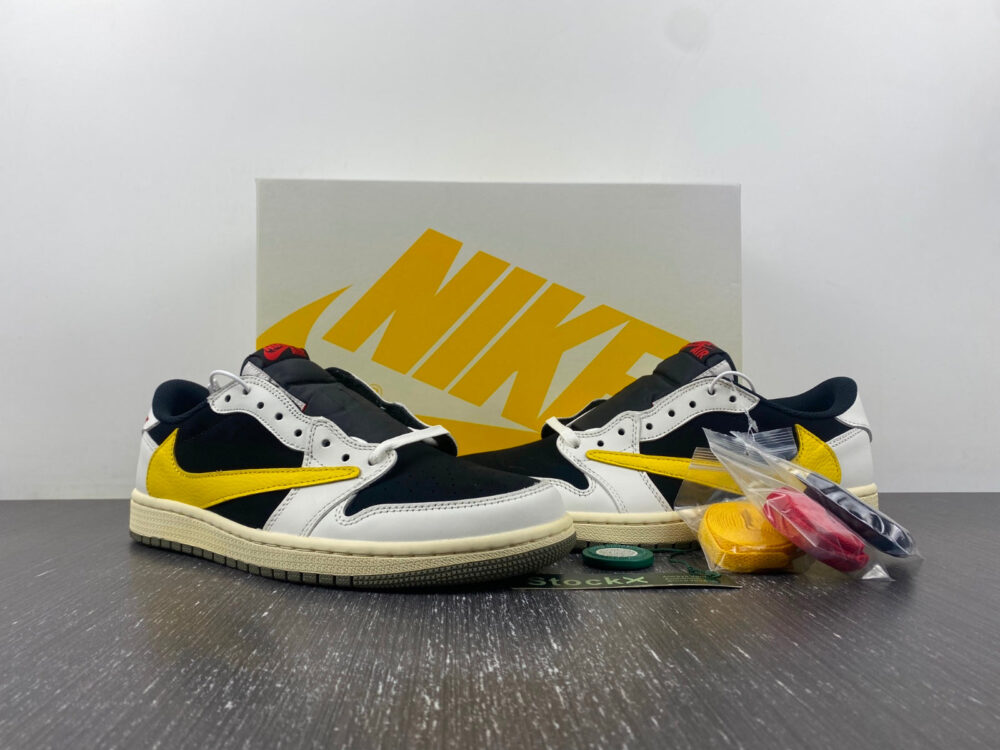 Travis Scott x Air Jordan 1 Yellow White - 15