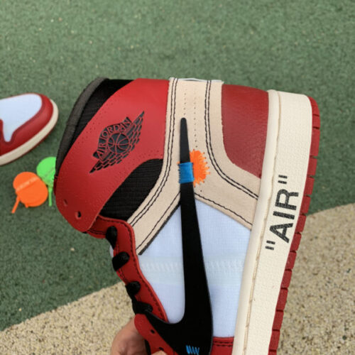 OFF WHITE Air Jordan 1 Chicago Red Extended Size - 10