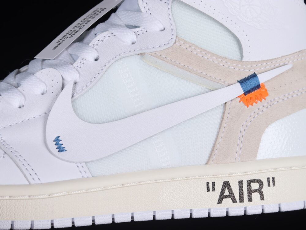 Jordan 1 Retro High Off-White White Extended Size - 8