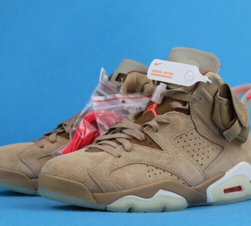 Jordan 6 Retro Travis Scott British Khaki - 14