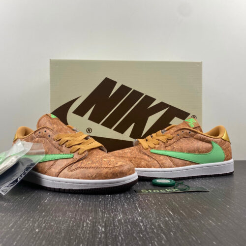 Travis Scott x Air Jordan 1 Brown and Green - 6