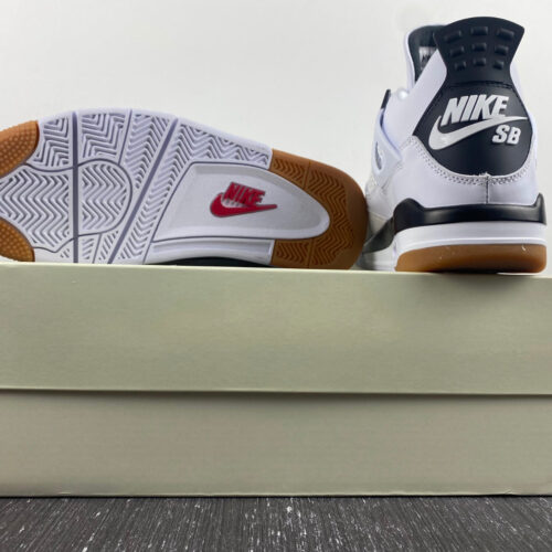 Nike SB X Air Jordan 4 White Gray Black - 12