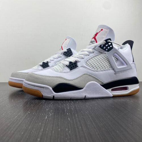 Nike SB X Air Jordan 4 White Gray Black - 13