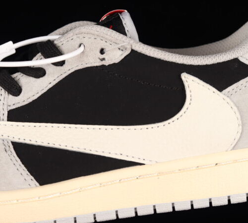 Travis Scott x Air Jordan 1 Low Smoke Grey-Black - 7