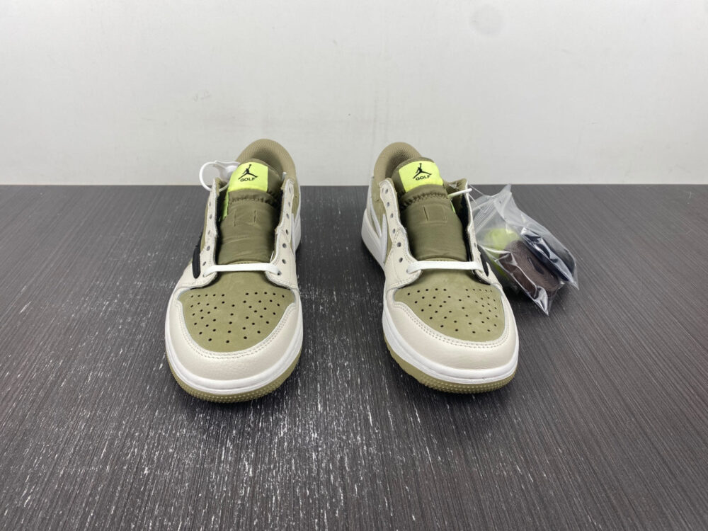 Travis Scott x Air Jordan 1 Low OG SP Golf "Olive" - 12