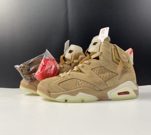 Jordan 6 Retro Travis Scott British Khaki - 8