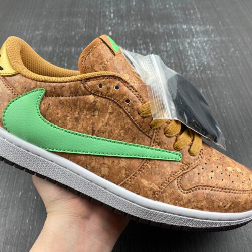 Travis Scott x Air Jordan 1 Brown and Green - 7