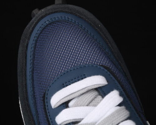 Sacai x Fragment Design x Nike Lvd Waffle Daybreak Grid Navy Blue Black - 3