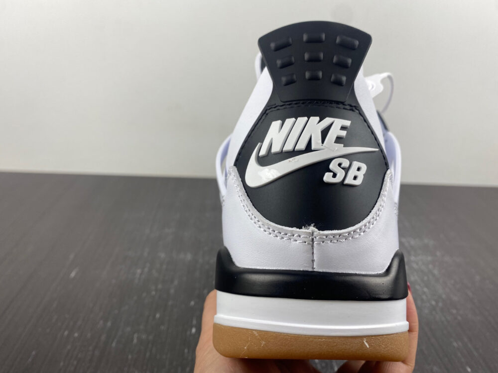 Nike SB X Air Jordan 4 White Gray Black - 8