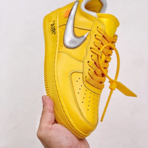 Nike Air Force 1 Low OFF-WHITE University Gold Metallic Silver - 9