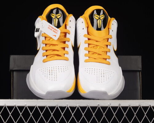 Nike Zoom Kobe 5 White Black Yellow - 8