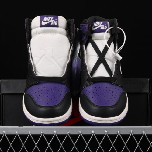Jordan 1 Retro High Court Purple Black Toe - 9