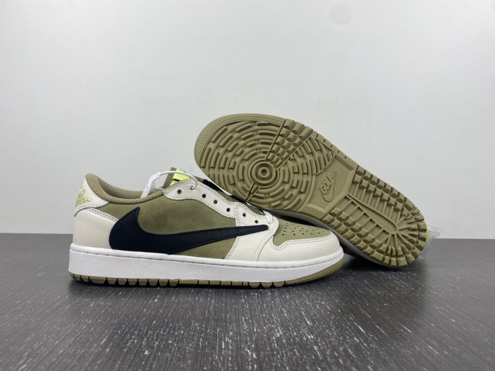 Travis Scott x Air Jordan 1 Low OG SP Golf "Olive" - 10