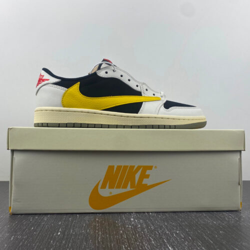 Travis Scott x Air Jordan 1 Yellow White - 16