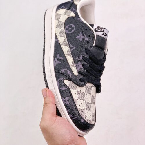 Travis Scott X Air Jordan 1 Low Full Print LV - 7