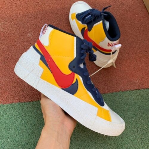 Nike Blazer Mid sacai White Yellow - 4