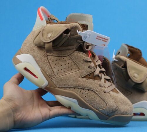 Jordan 6 Retro Travis Scott British Khaki - 6