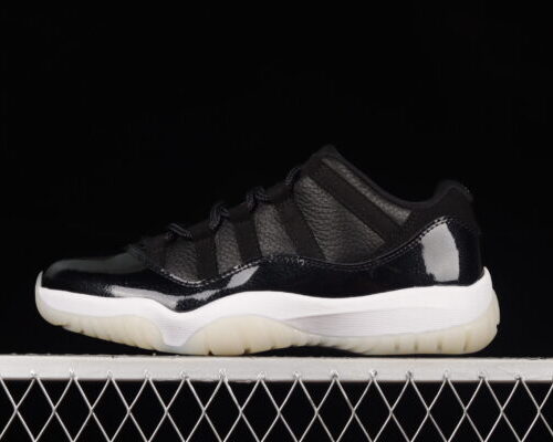 Jordan 11 Retro Low 72-10, Black/White/Sail/Gym Red - 11
