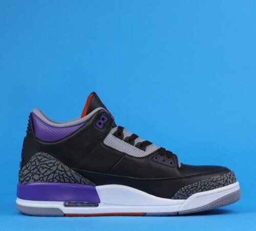 Jordan 3 Retro Black Court Purple - 4