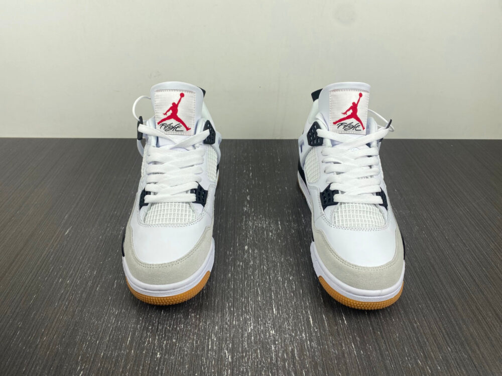 Nike SB X Air Jordan 4 White Gray Black - 3