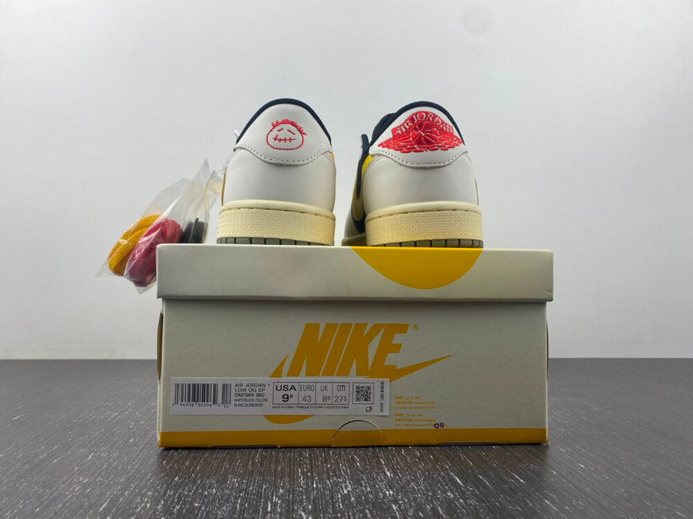 Travis Scott x Air Jordan 1 Yellow White - 8