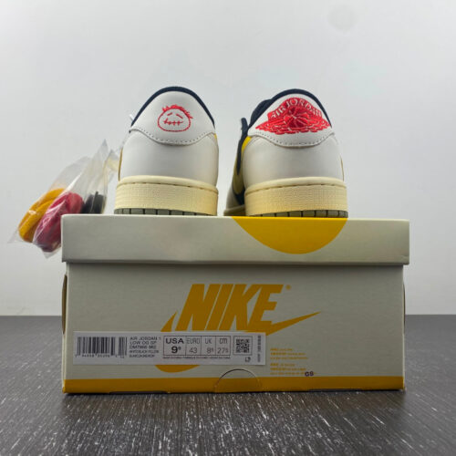 Travis Scott x Air Jordan 1 Yellow White - 8