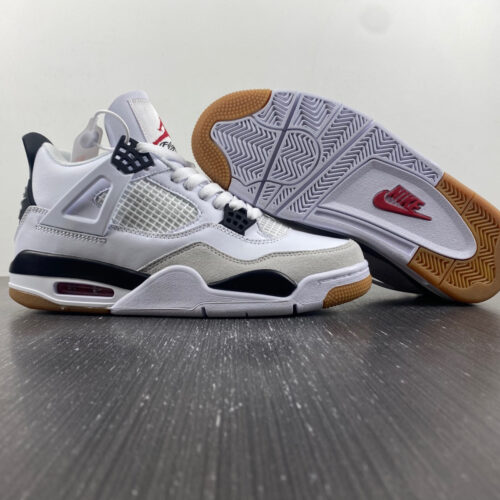 Nike SB X Air Jordan 4 White Gray Black - 2