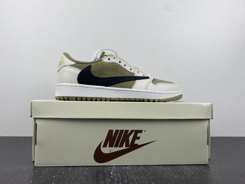 Travis Scott x Air Jordan 1 Low OG SP Golf "Olive" - 7