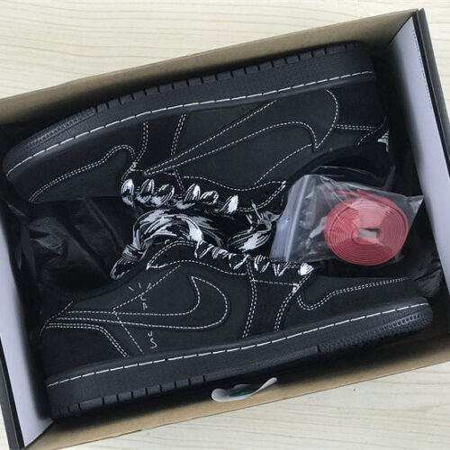 Jordan 1 Retro Low Travis Scott Black Phantom Extended Size 14 - 6